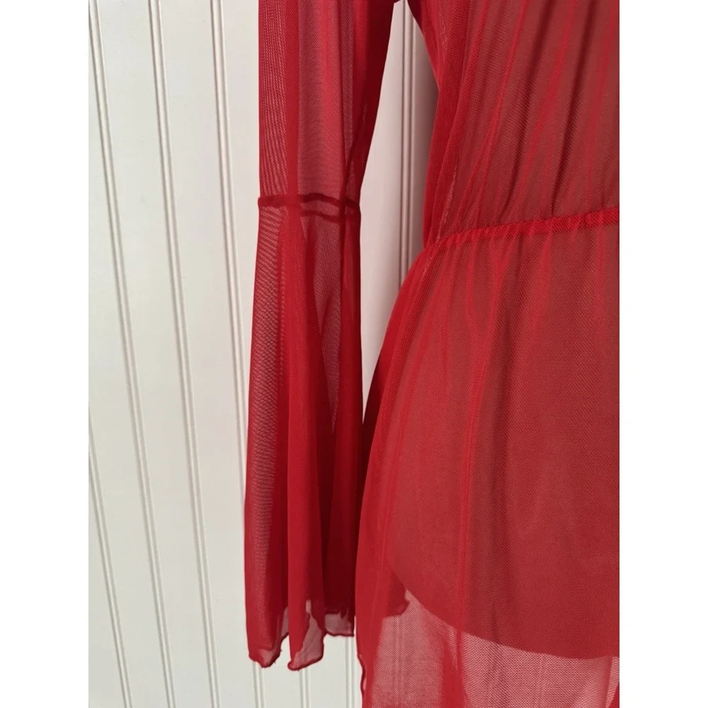 Dragon Kimono-style‎ Sheer Mesh Lingerie Size Medium - Picture 7 of 10
